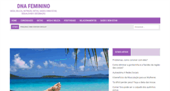 Desktop Screenshot of dnafeminino.com