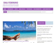 Tablet Screenshot of dnafeminino.com